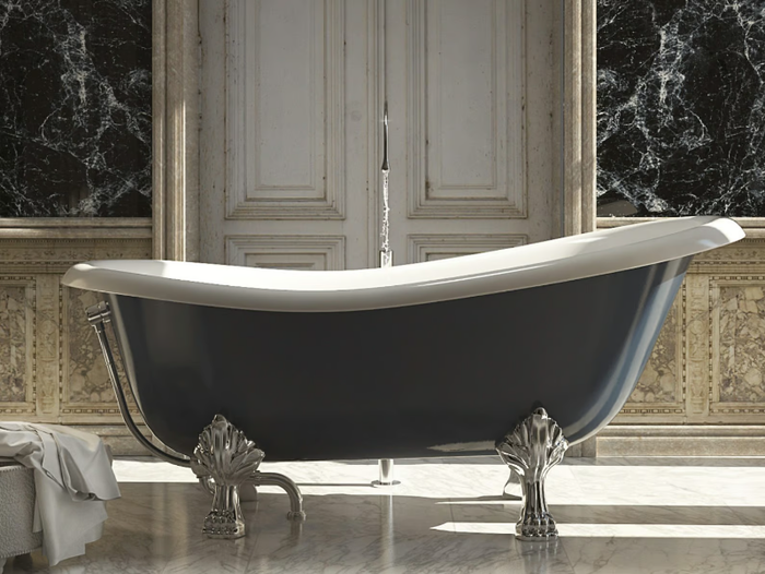 CASSIOPEA BIO - Freestanding oval composite material bathtub _ Relax Design